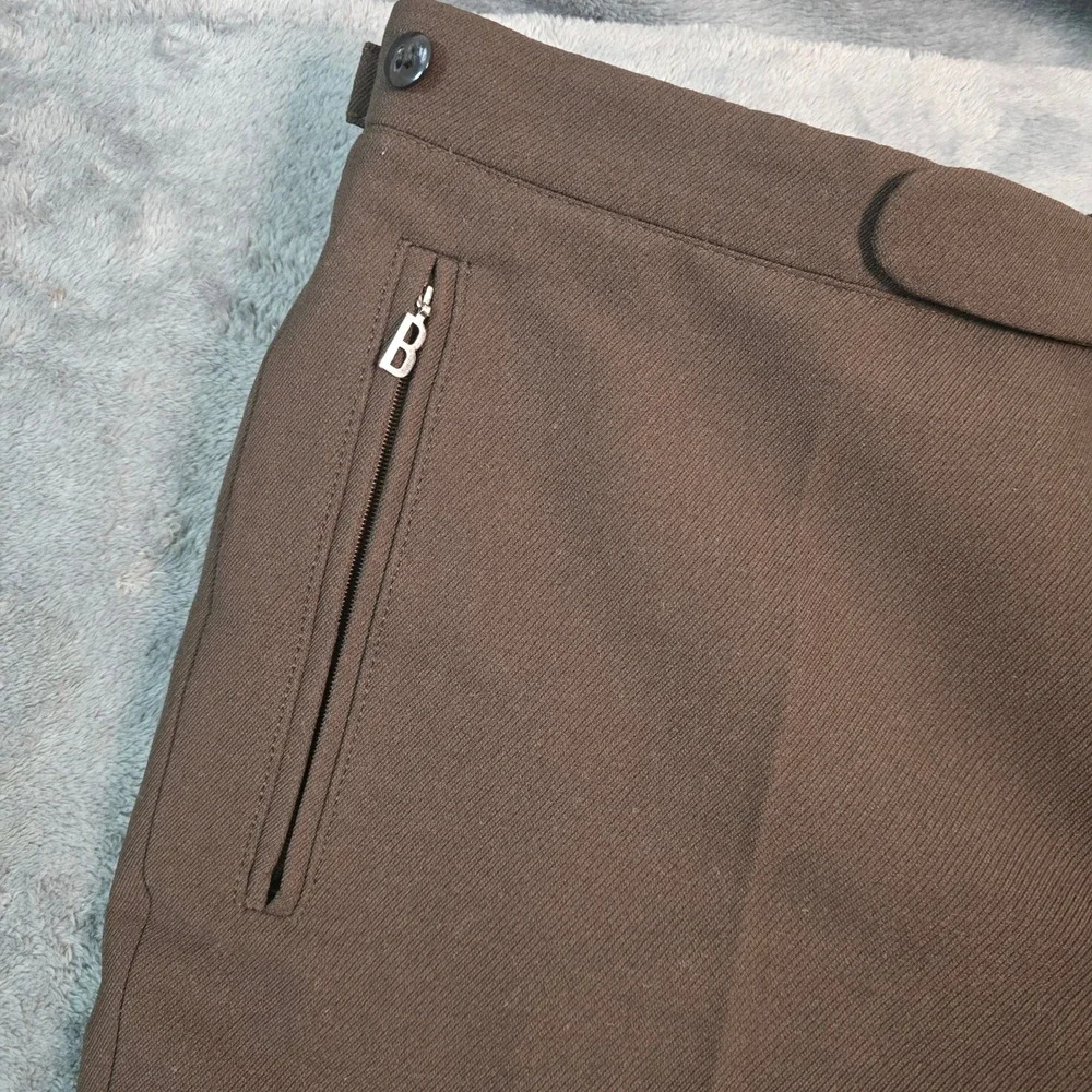 Bogner Fortiss Vintage Men Ski Pants 36 Brown Wool Blend Stirrup Western Germany